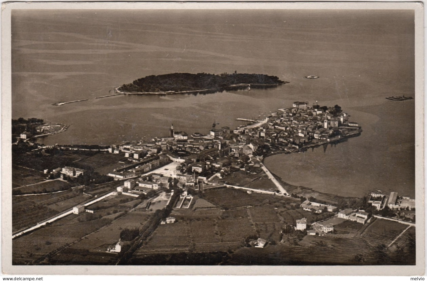 1930circa-Croazia Parenzo (Porek) Vista Dall'aeroplano Non Viaggiata - Croatia