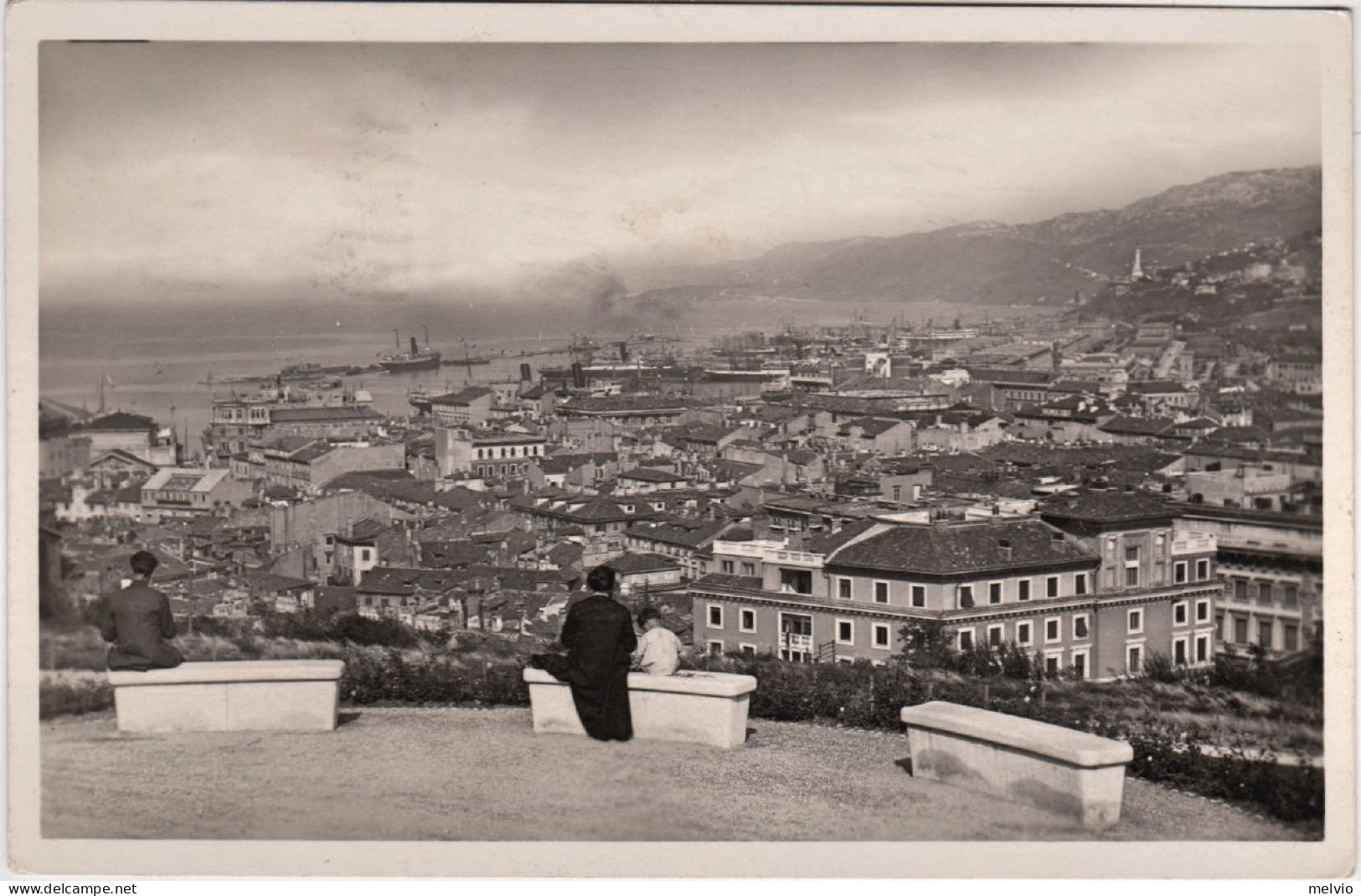 1931-Trieste Panorama Veduta Dal Colle Di Montuzza Affrancata 20 C. Virgilio - Trieste
