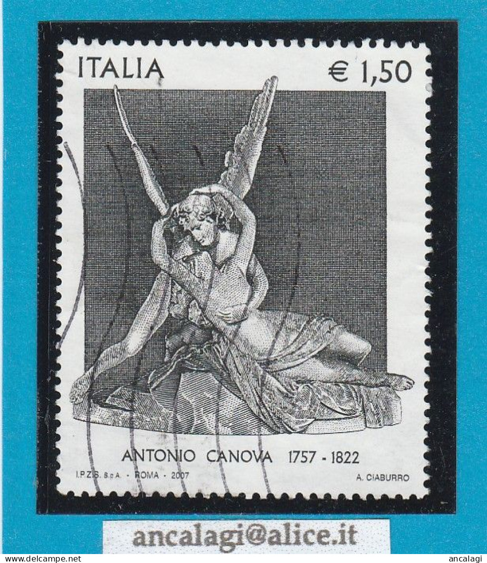 USATI ITALIA 2007 - Ref.1073 "ANTONIO CANOVA" 1 Val. - - 2001-10: Usados