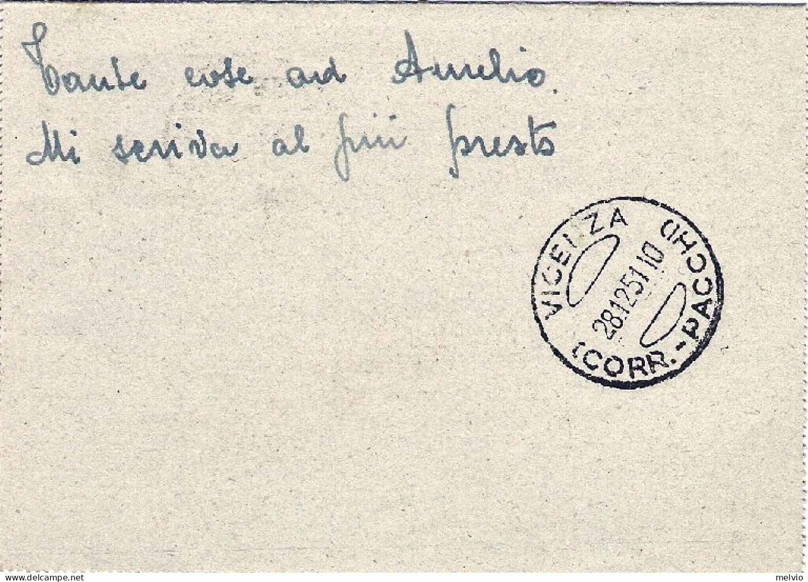 1951-biglietto Postale L.20 Olivo Con Affrancatura Aggiunta L.5 Italia Al Lavoro - Ganzsachen