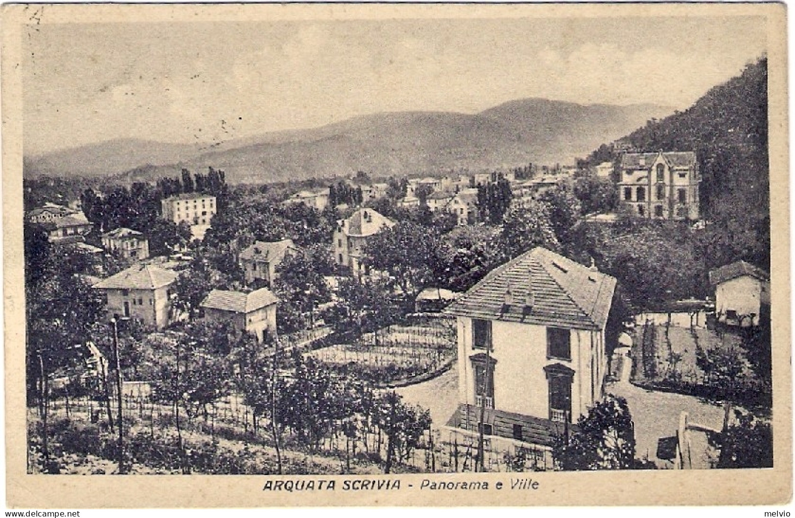 1939-cartolina Arquata Scrivia Alessandria Panorama Edile Affrancata 20c. Imperi - Alessandria