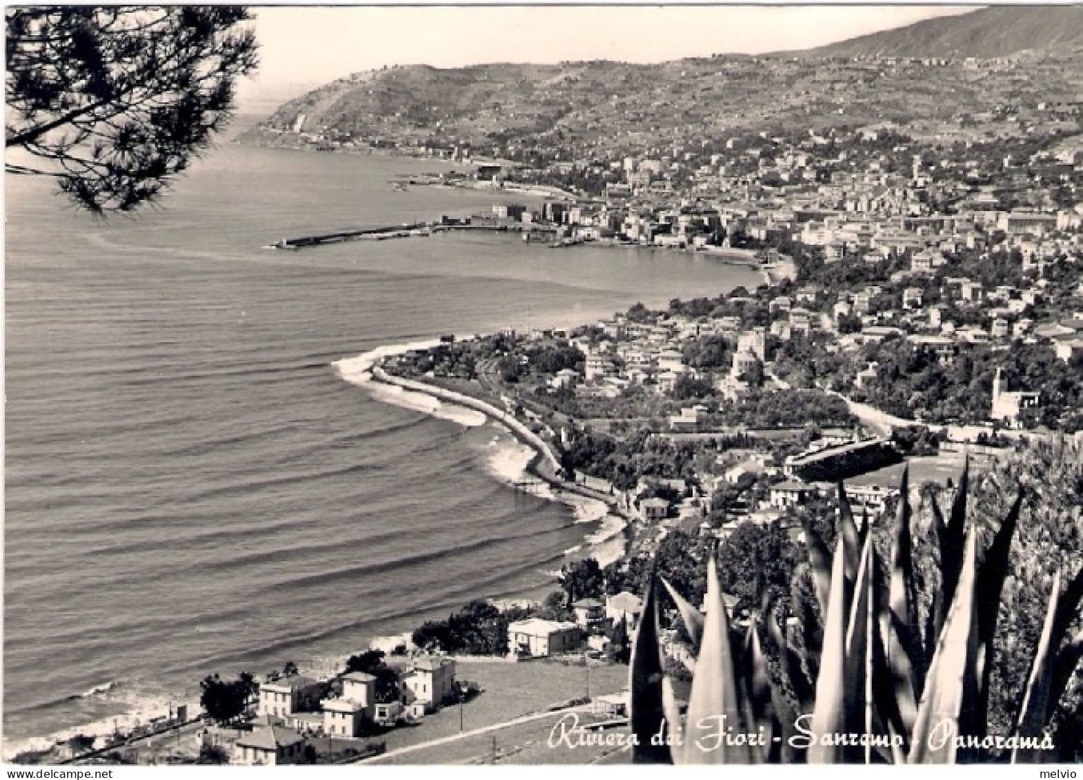 1953-cartolina Sanremo Panorama Affrancata Coppia L.10 Italia Al Lavoro - San Remo