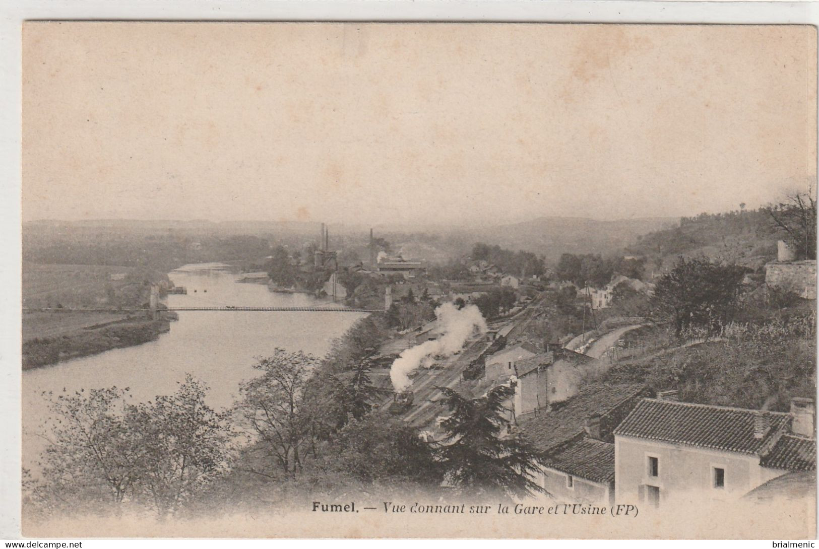 FUMEL  Vue Donnant Sur La Gare Et L'usine - Fumel