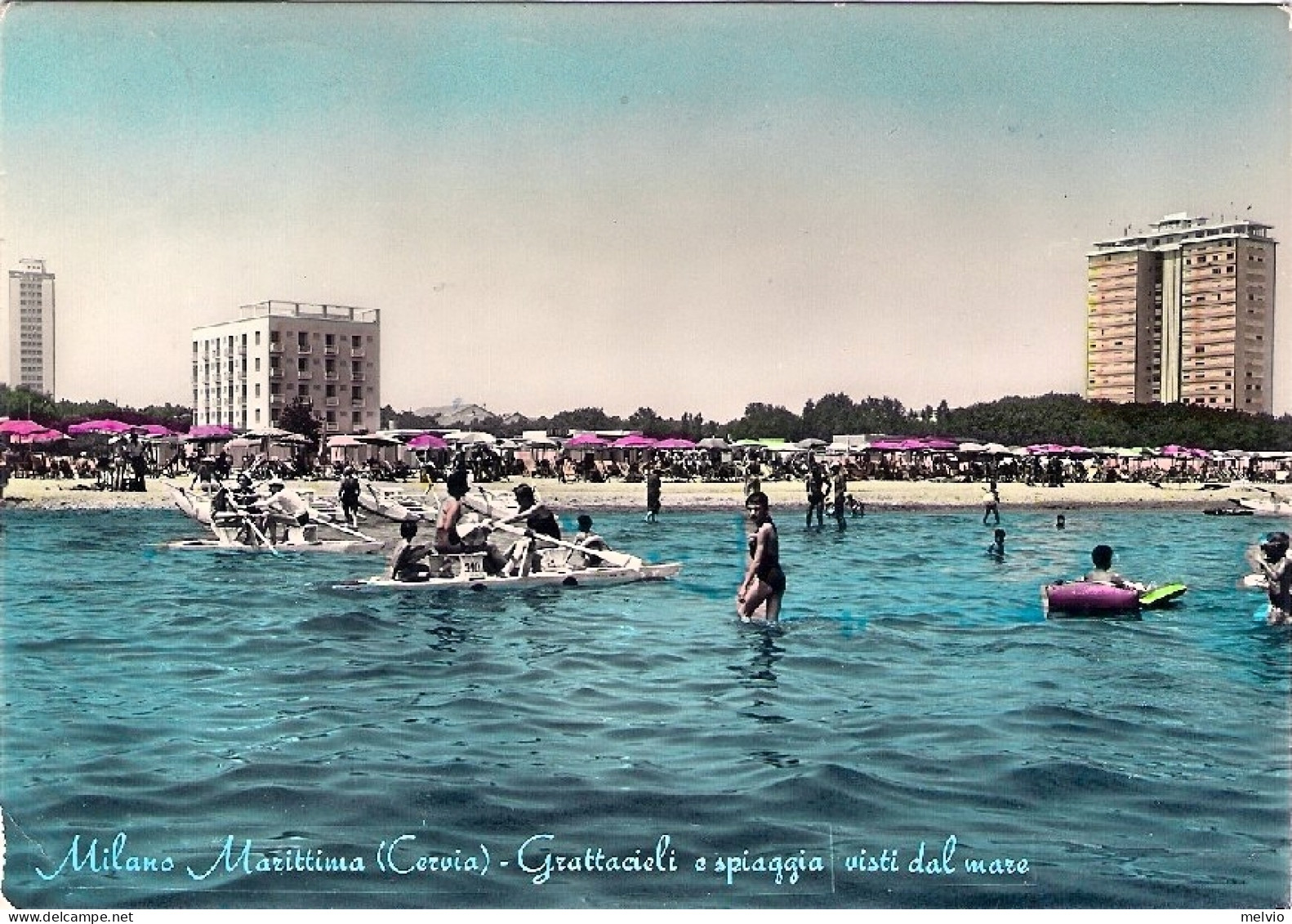 1959-cartolina Milano Marittima (Cervia Ravenna) Affrancata L.15 Guerra Dell'ind - Ravenna