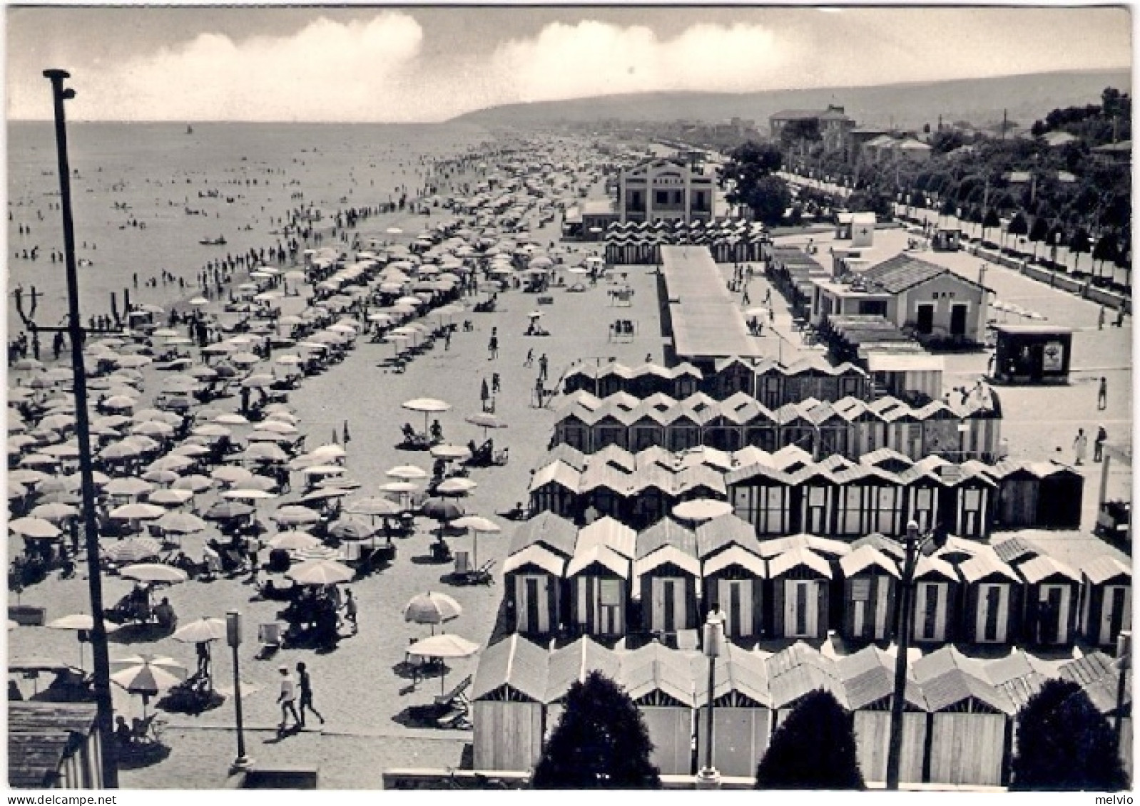 1959-cartolina Foto Senigallia La Spiaggia Affrancata L.15 Prampolini Isolato - Ancona