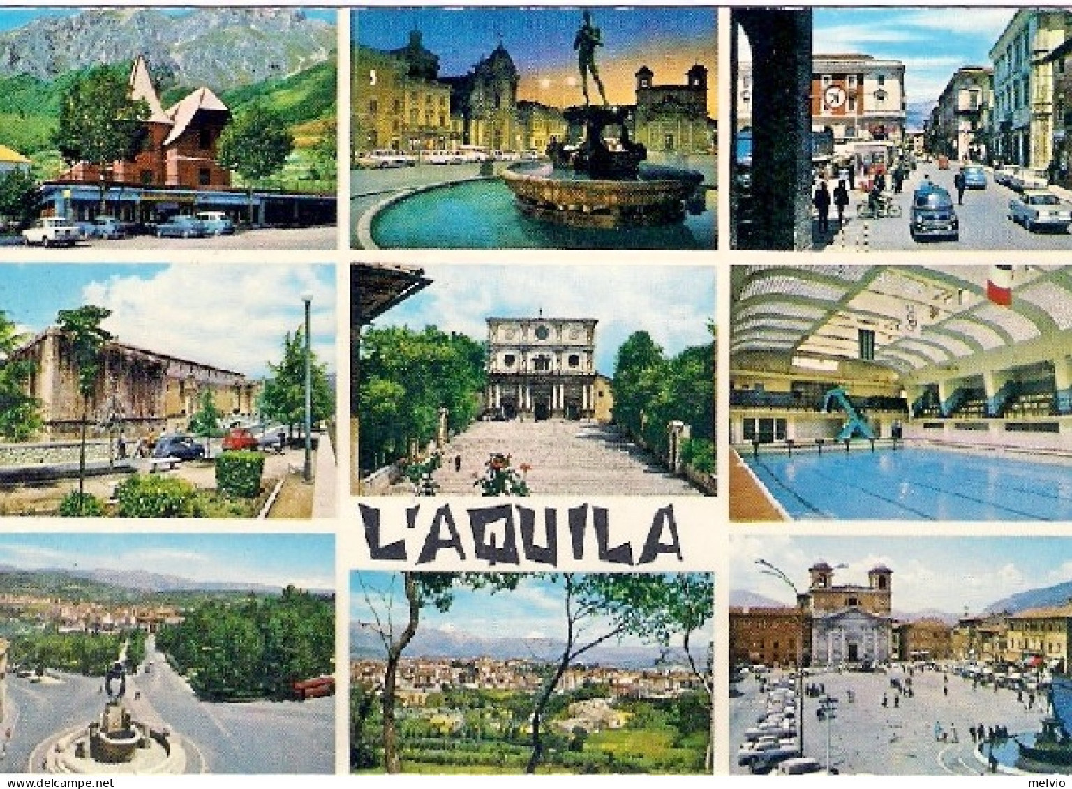 1974-cartolina L'Aquila Affrancata L.40 Gradara Isolato - L'Aquila
