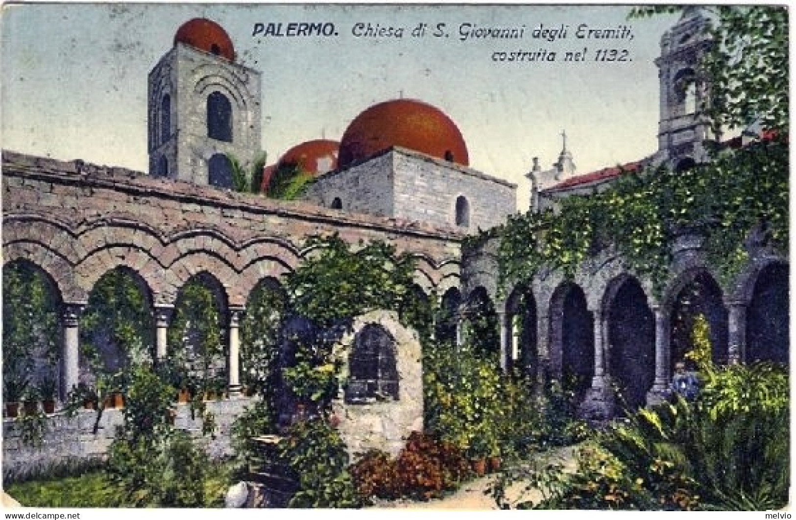 1914-Palermo Chiesa Di San Giovanni Degli Eremiti Diretta In Ungheria Affrancata - Palermo