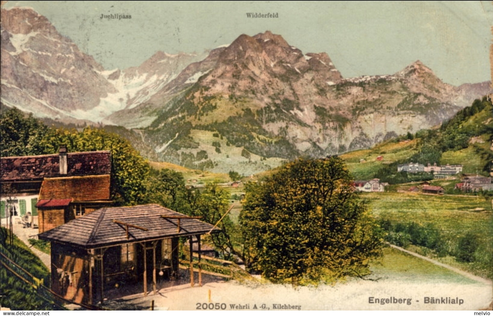 1907-Svizzera Engelberg Banklialp, Viaggiata Diretta In Belgio - Postmark Collection