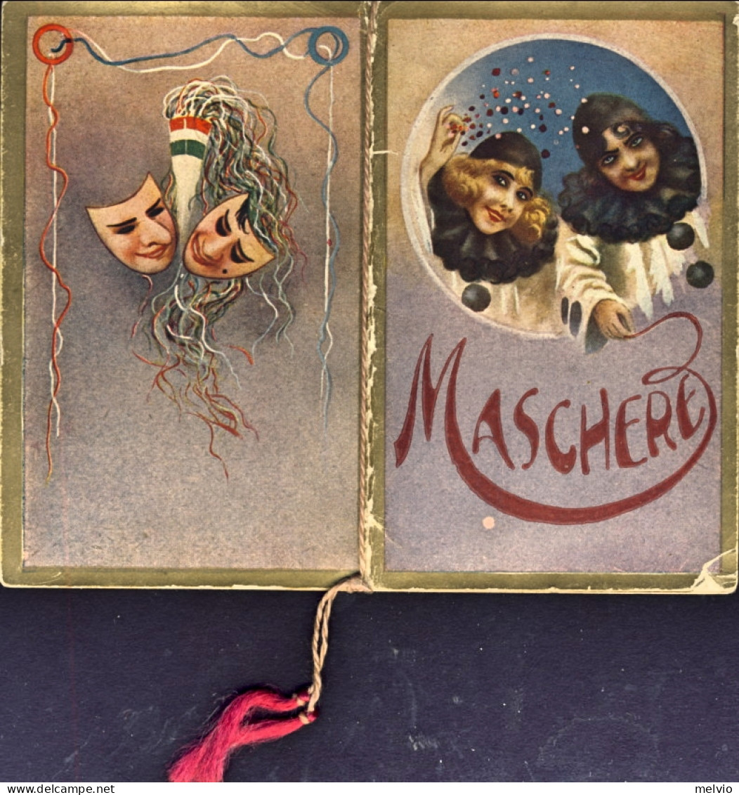 1928-"Maschere"calendario 6,5x10,5 Cm. In Buone Condizioni - Tamaño Pequeño : 1921-40