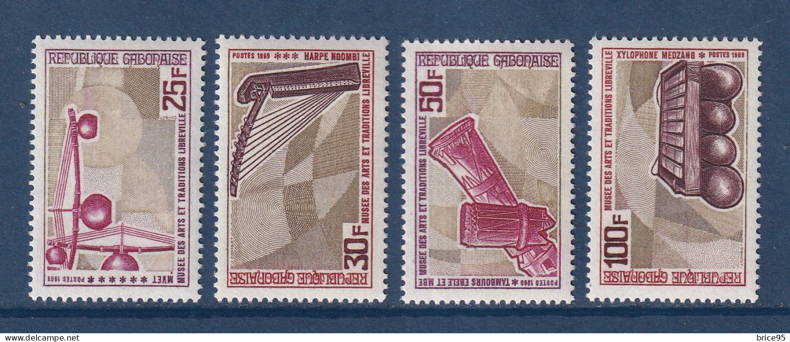 Gabon - YT N° 239 à 242 ** - Neuf Sans Charnière - 1969 - Gabon (1960-...)