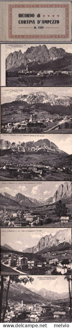 1920circa-Ricordo Di Cortina D'Ampezzo M.1224 Con 12 Foto Vedute - Belluno