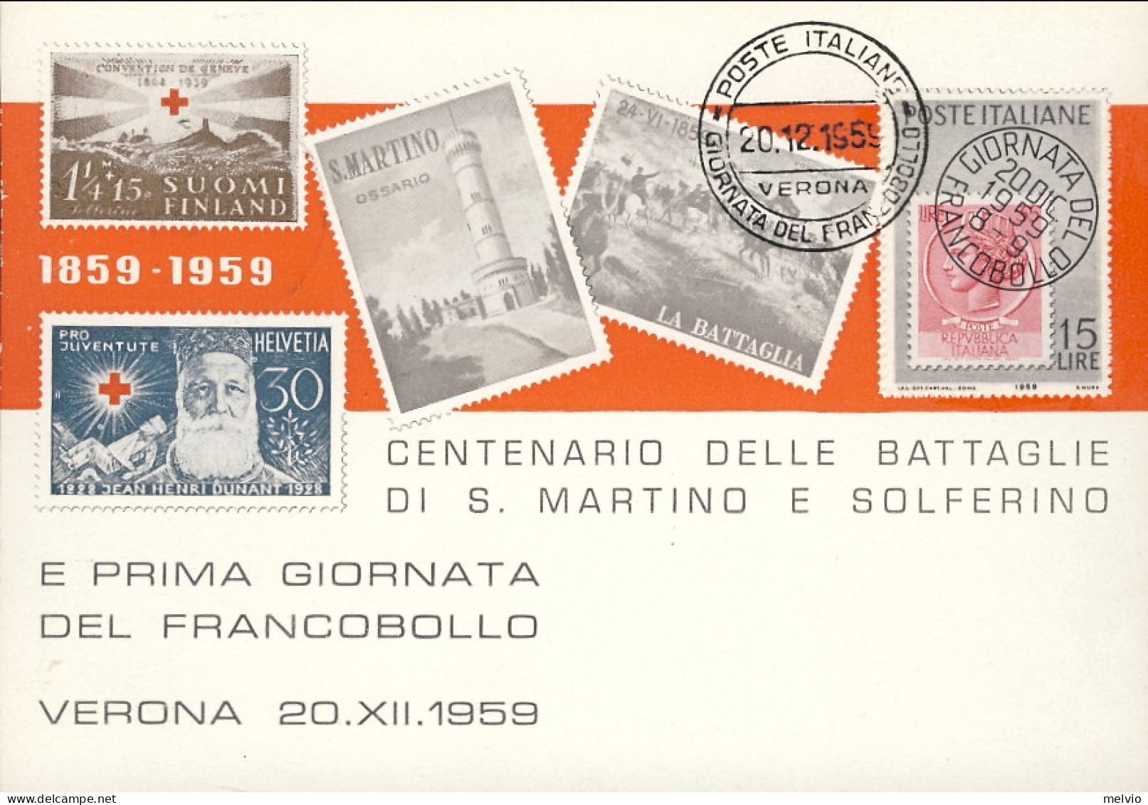 1959-Verona XX Giornata Italiana Del Francobollo - Other & Unclassified