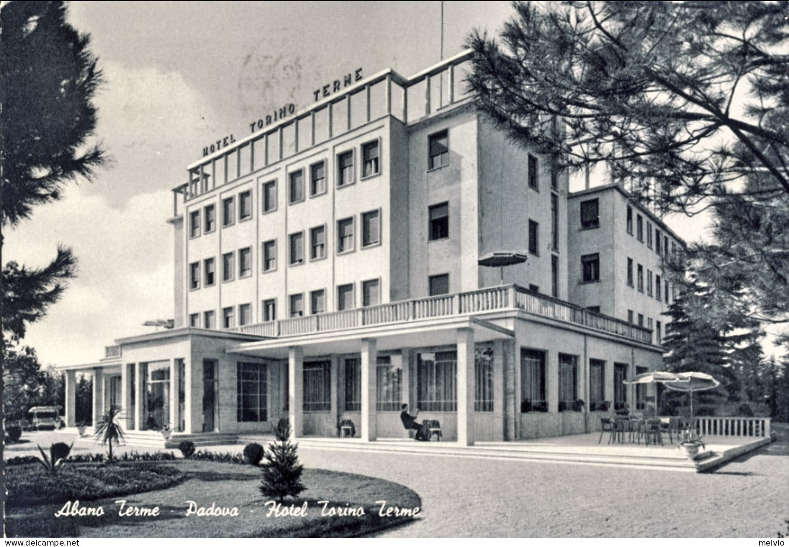 1959-Abano Terme Padova Hotel Torino Terme Affrancata L.15 Guerra D'Indipendenza - Padova (Padua)