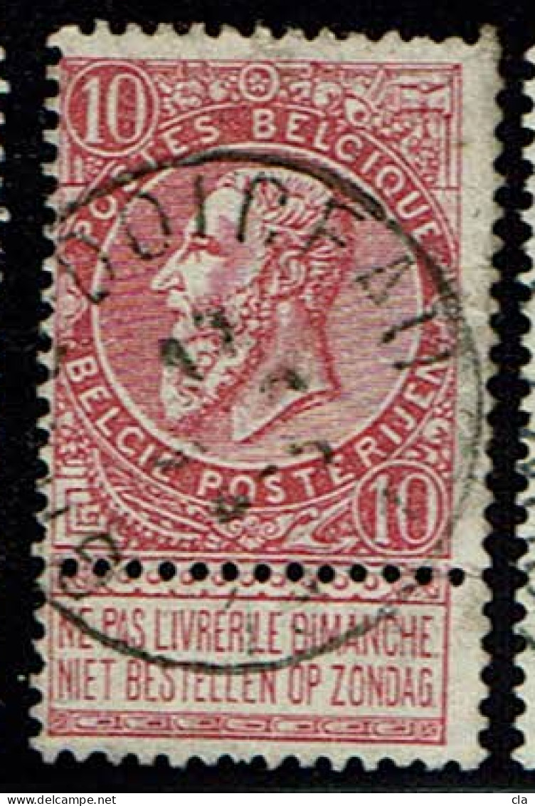 58 Obl  Grez-Doiceau  + 8 - 1893-1900 Schmaler Bart