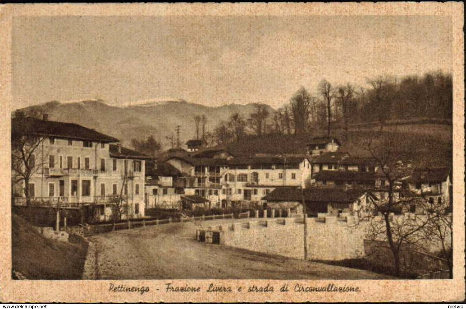 1944-"Pettinengo Biella-frazione Livera E Strada Di Circumvallazione" Affrancata - Biella
