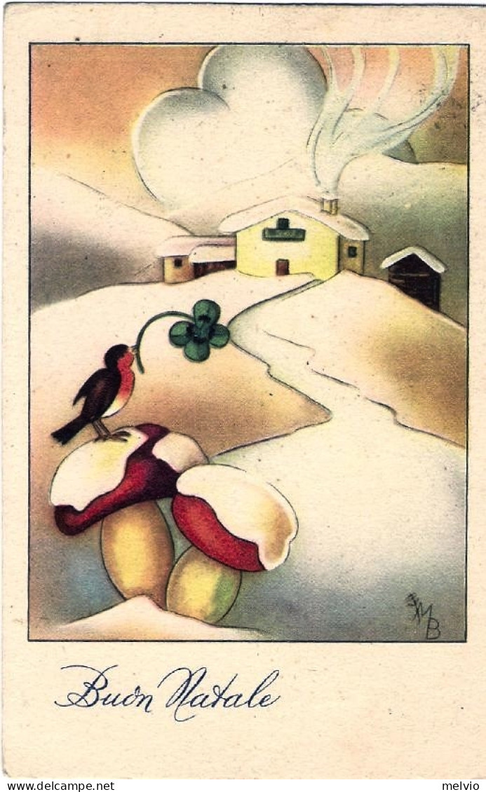 1955-cartolina Buon Natale Da Pollutri Chieti Affrancata L.10 Beato Angelico Iso - Geboorte