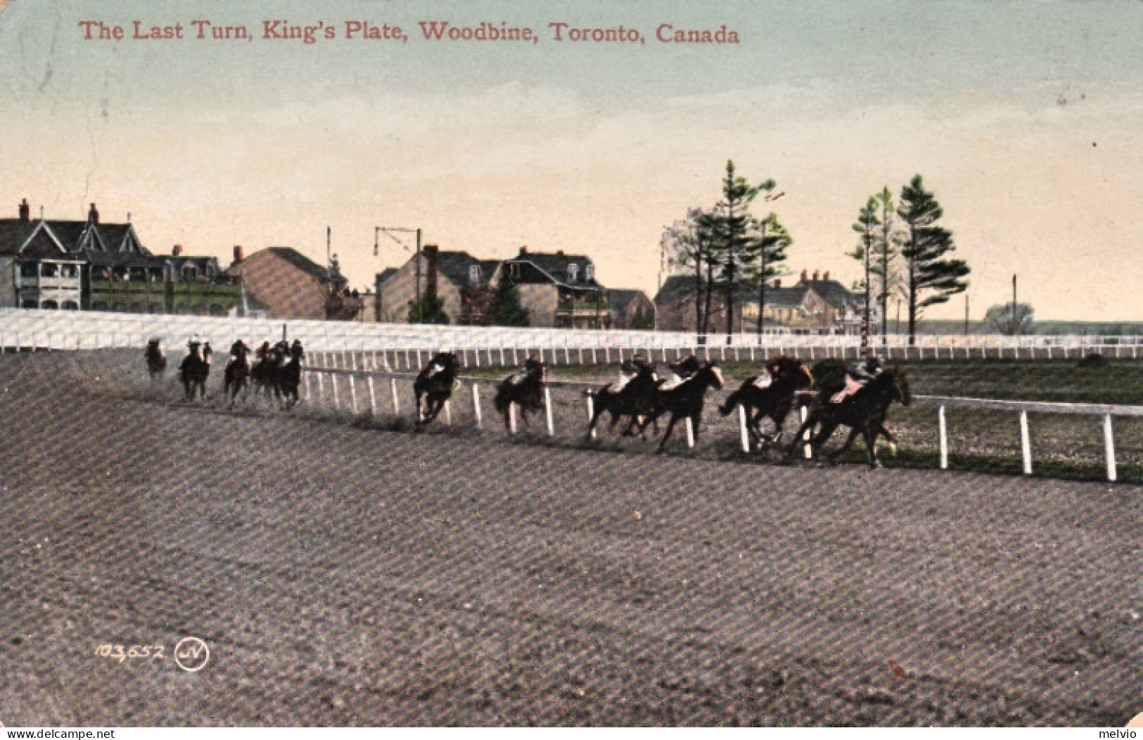 1911-Canada The Last Turn, King's Plate, Woodbine Toronto - Other & Unclassified