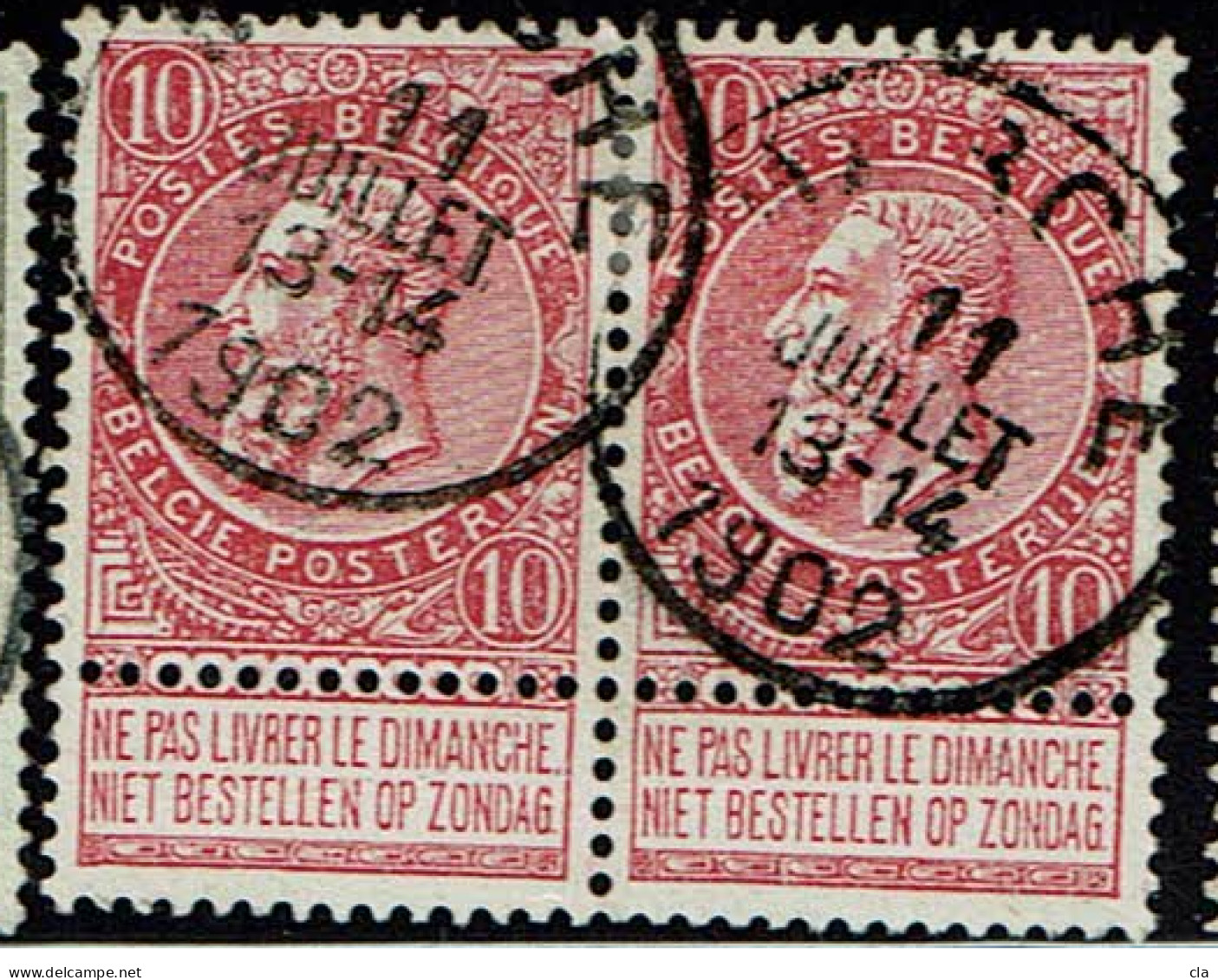 58 Obl  Marche - 1893-1900 Fijne Baard