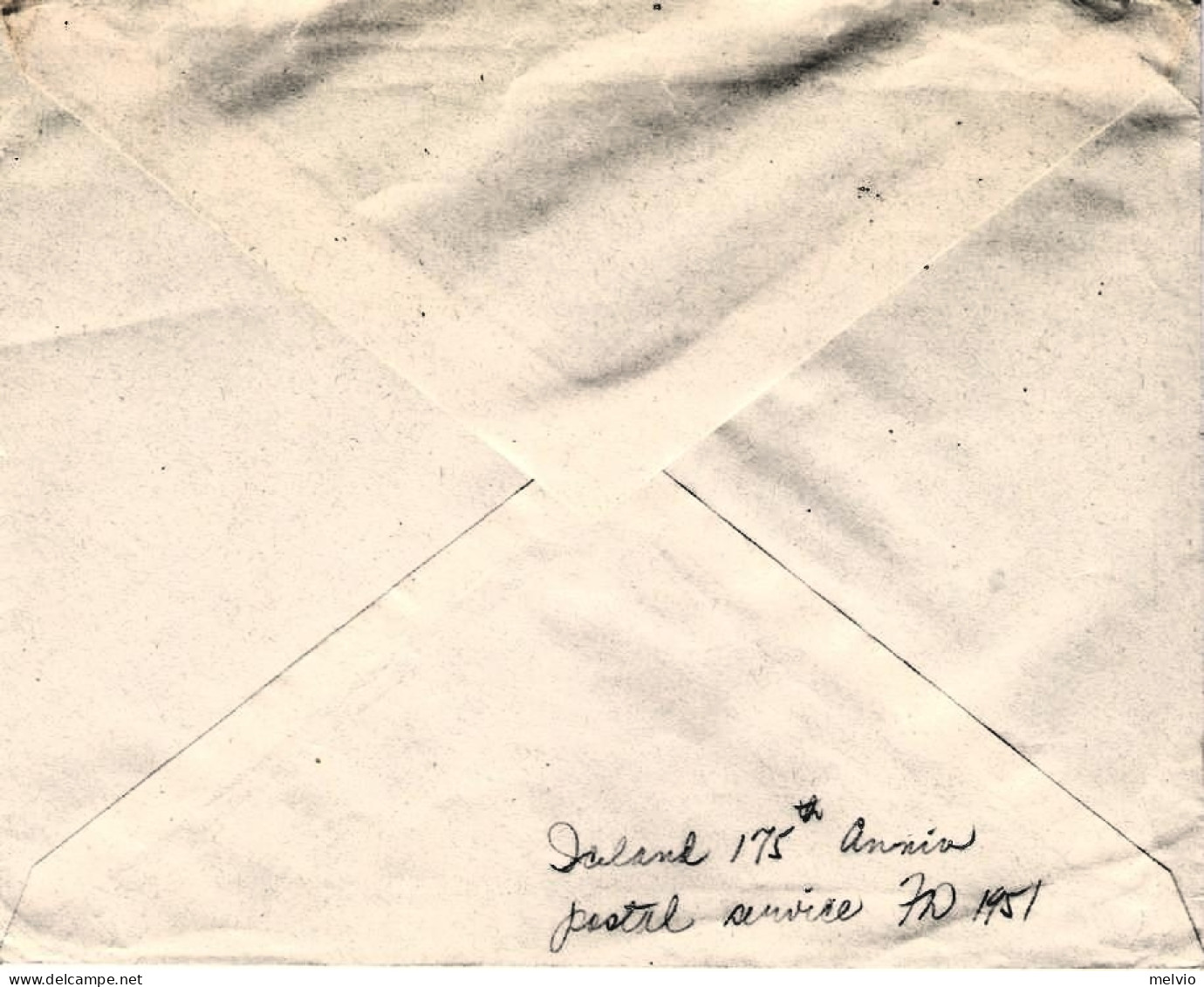 1951-Islanda S.2v."anniversario Del Servizio Postale "su Fdc Illustrata - Otros & Sin Clasificación