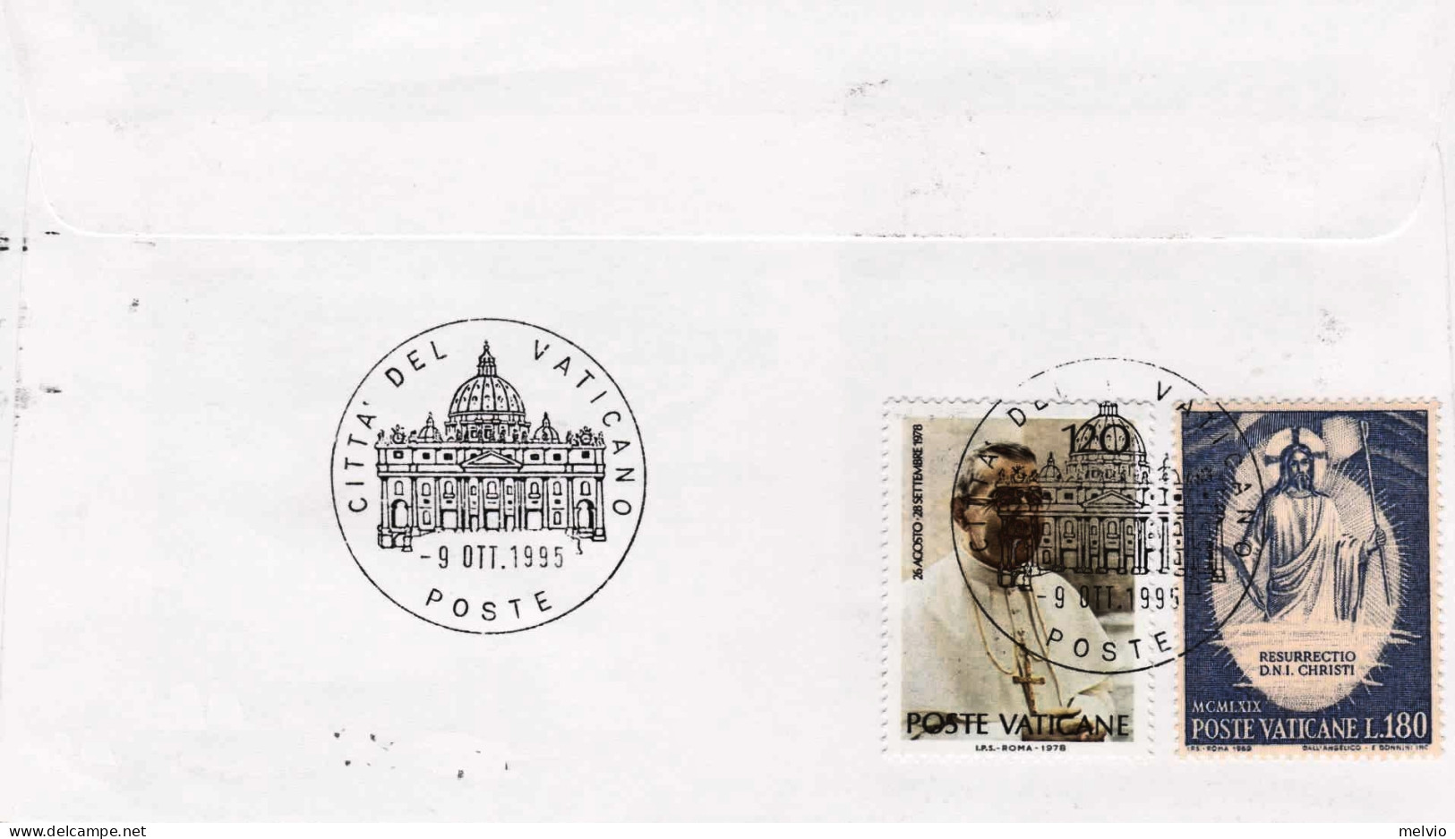 1995-U.S.A. Volo Di Rientro Baltimora (Maryland) Vaticano Visita Alla Diocesi Di - 3c. 1961-... Storia Postale