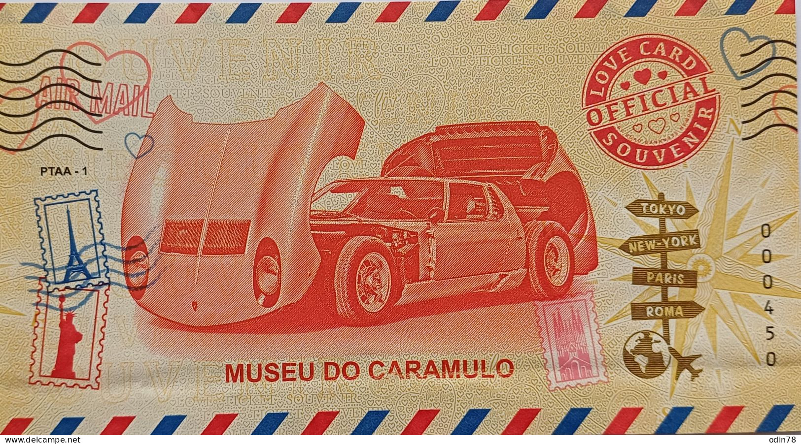 BILLET LOVE CARD -  MUSEO DO CARAMULO - Autres & Non Classés
