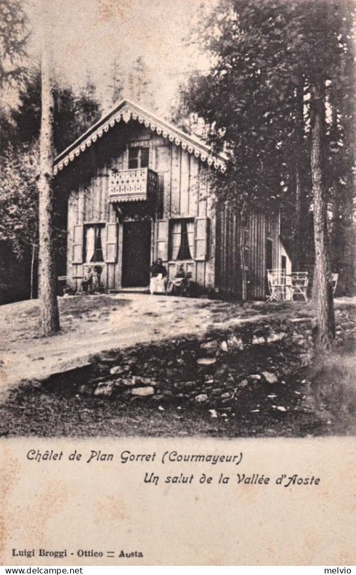 1900circa-Val D'Aosta Chalet De Plan Gorret (Courmayer) - Aosta