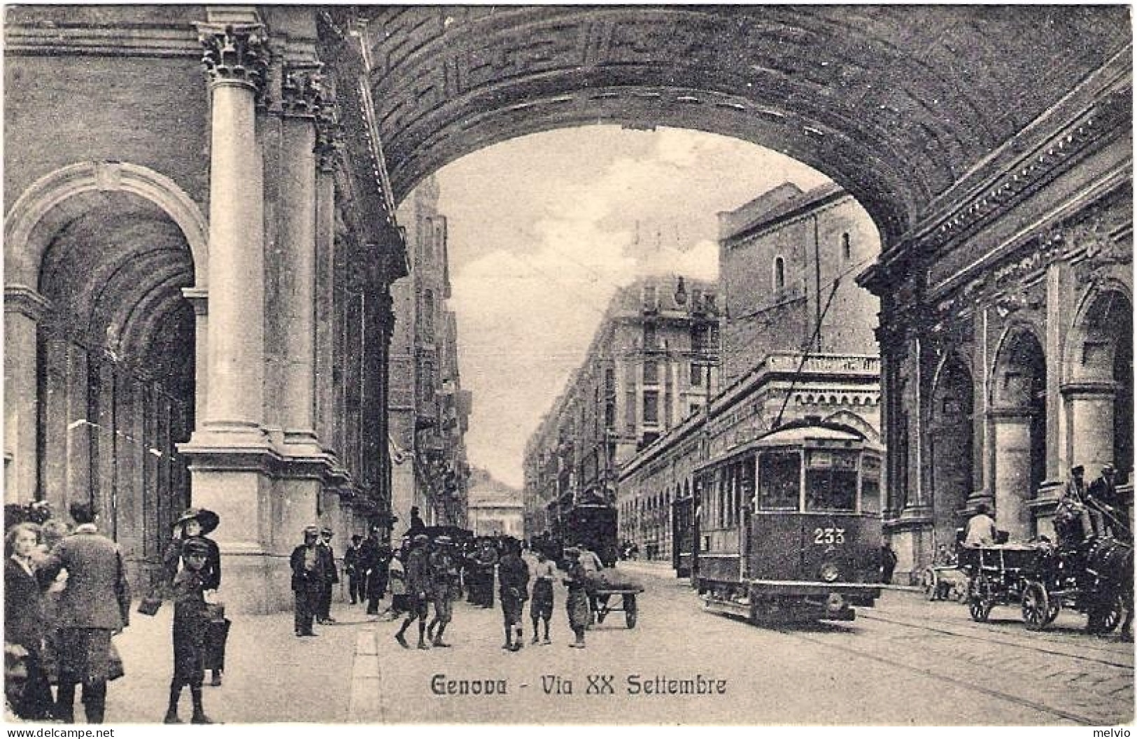1914-cartolina Genova Via XX Settembre Annullo Meccanico Esposizione Internazion - Genova