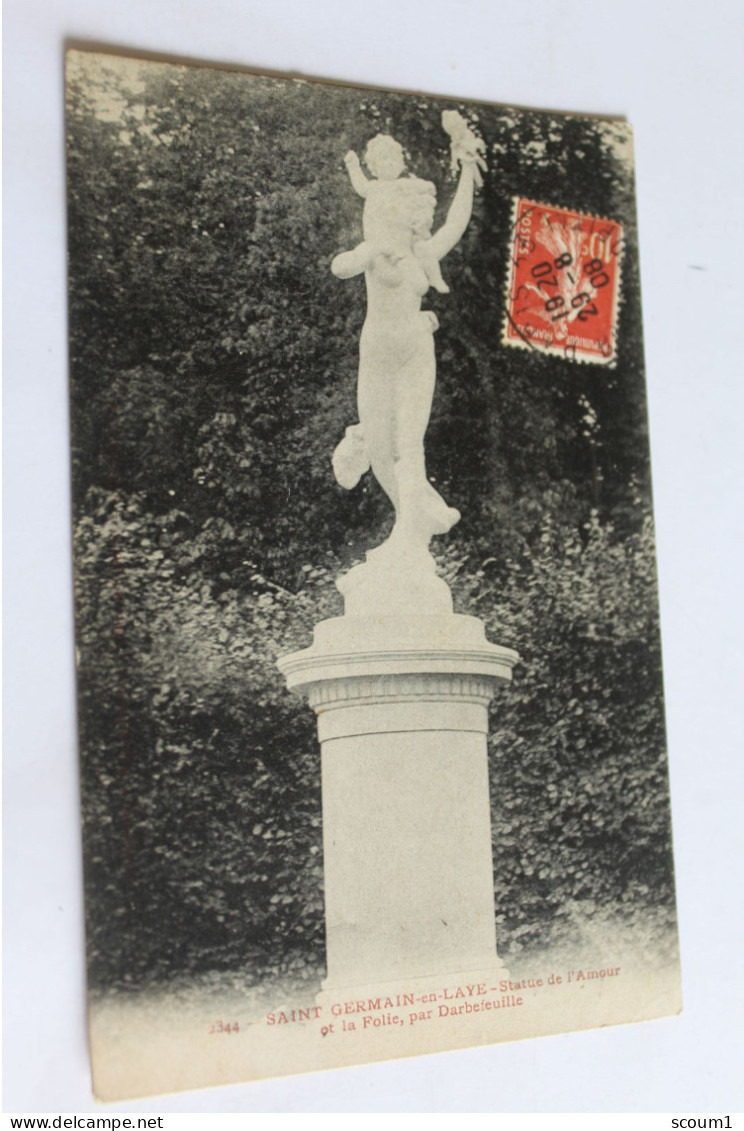 St Germain En Laye - La Statue De L'amour Et De La Folie, Par Darbefeuille - St. Germain En Laye (Castillo)