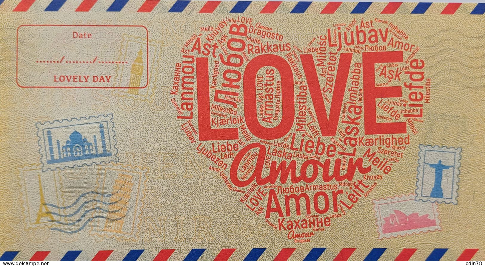 BILLET LOVE CARD -  SARLAT LA CANEDA - Other & Unclassified