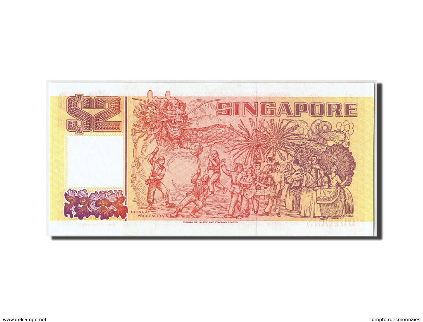 Billet, Singapour, 2 Dollars, NEUF - Singapore