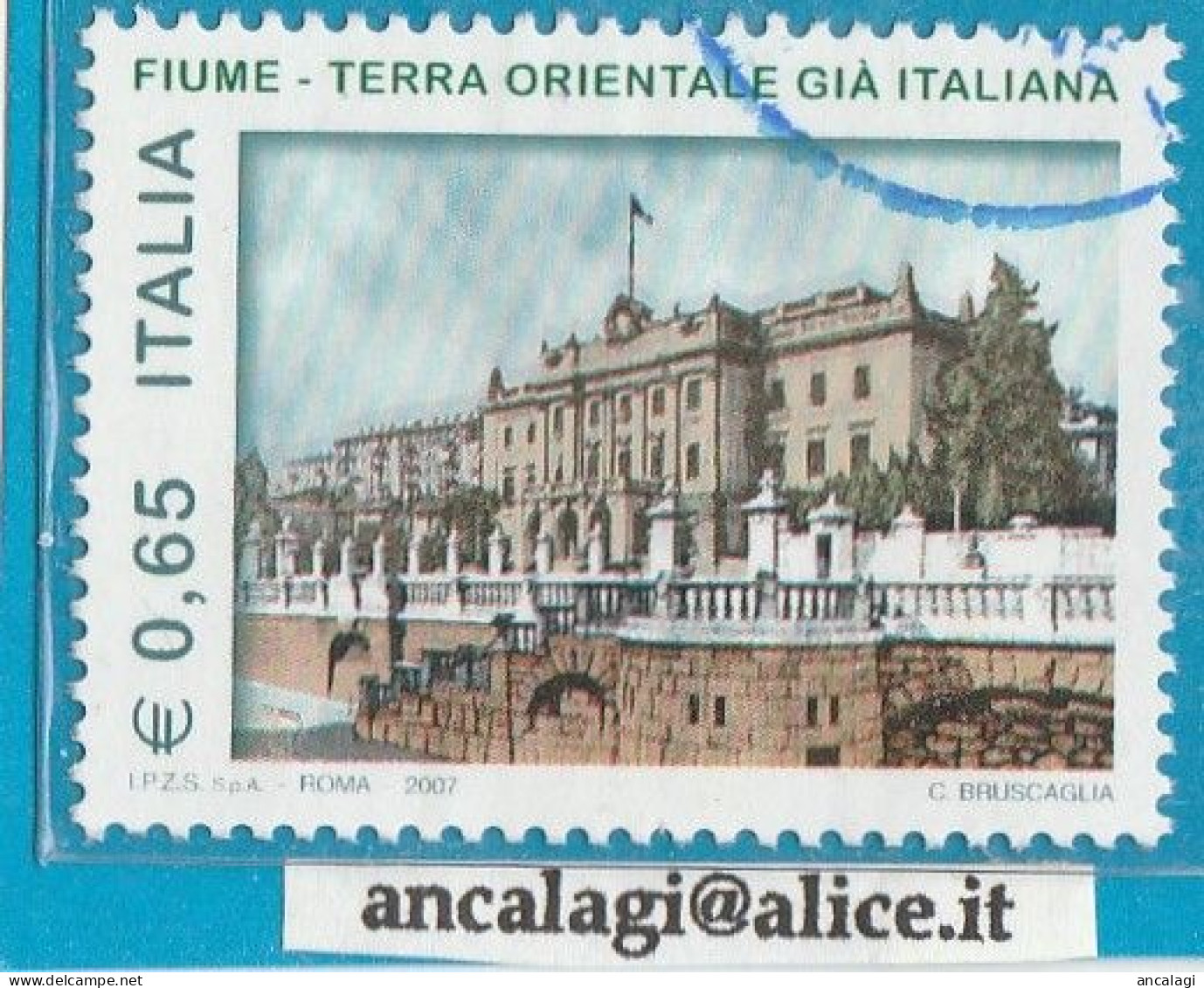 USATI ITALIA 2007 - Ref.1075 "CITTA' DI FIUME" 1 Val. - - 2001-10: Usados