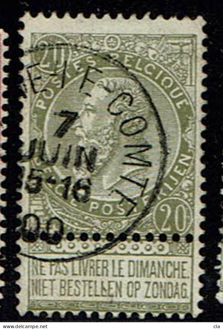 59 Obl  Braine-Le-Comte - 1893-1900 Thin Beard