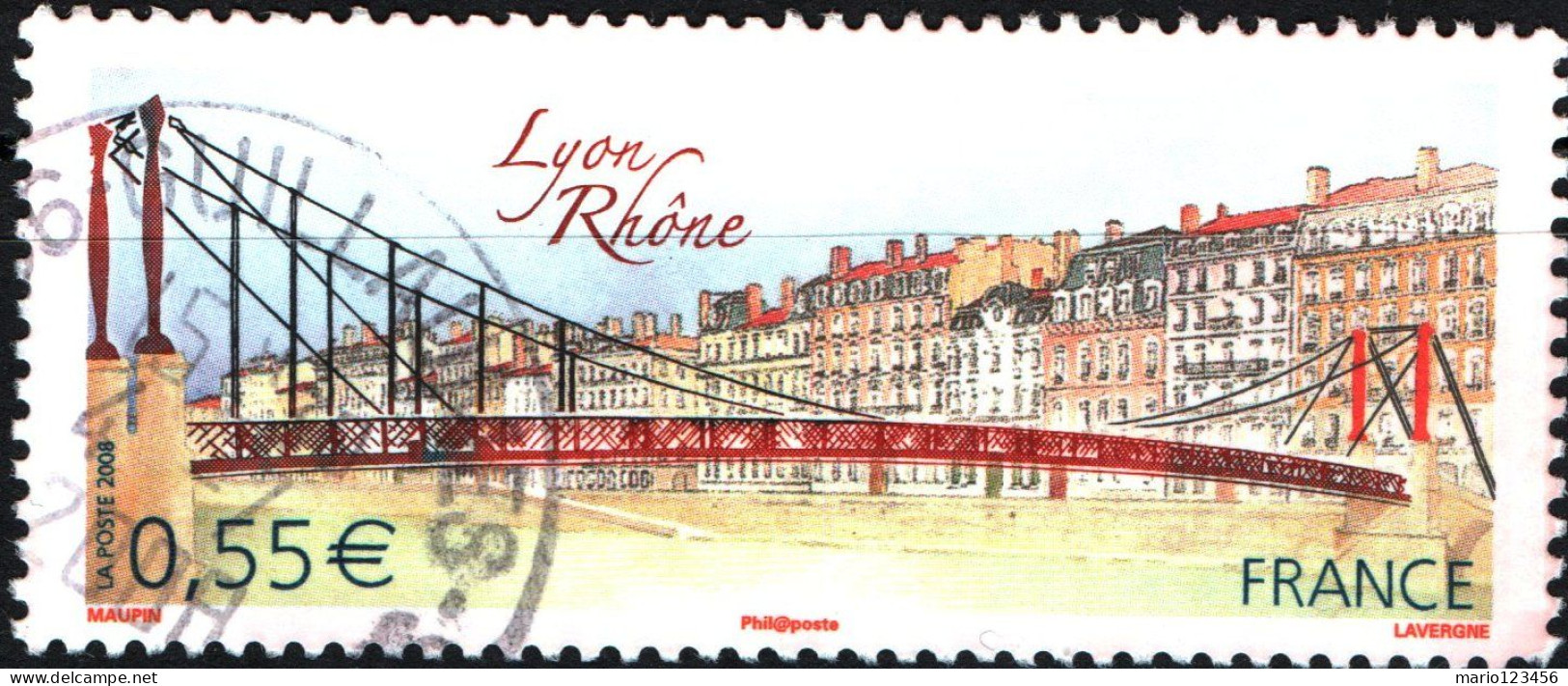 FRANCIA, FRANCE, TURISMO, 0,55 Fr., 2008, FRANCOBOLLI USATI Yt:FR 4171, Mi:FR 4398, Scott:FR 3428 - Oblitérés