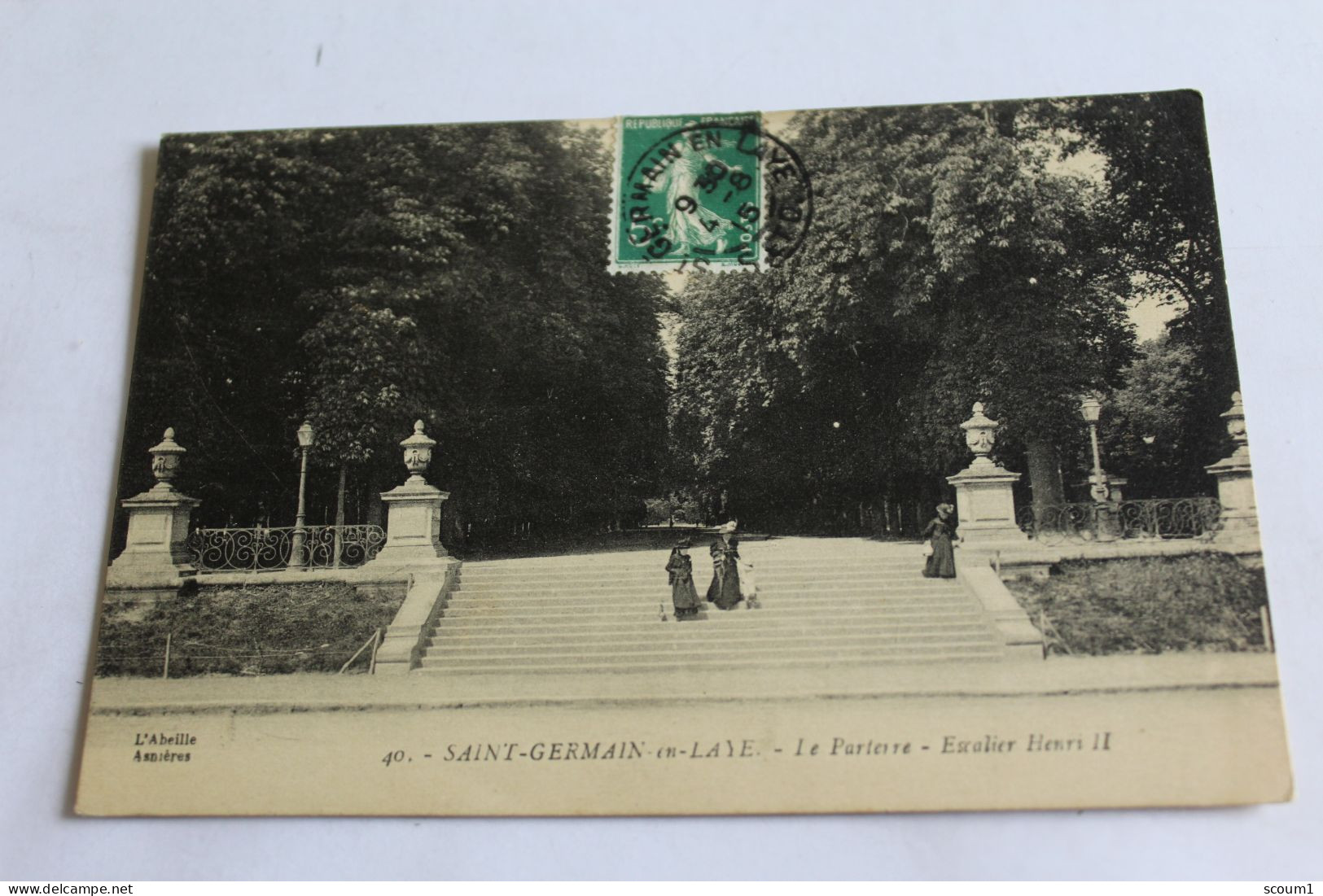 St Germain En Laye - Le Parterre - Escalier Henri II - St. Germain En Laye (Castello)