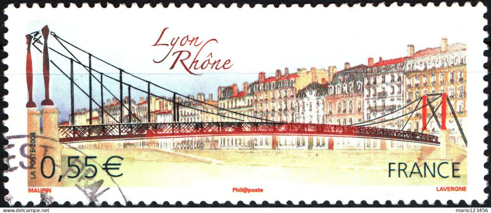 FRANCIA, FRANCE, TURISMO, 0,55 Fr., 2008, FRANCOBOLLI USATI Yt:FR 4171, Mi:FR 4398, Scott:FR 3428 - Gebruikt