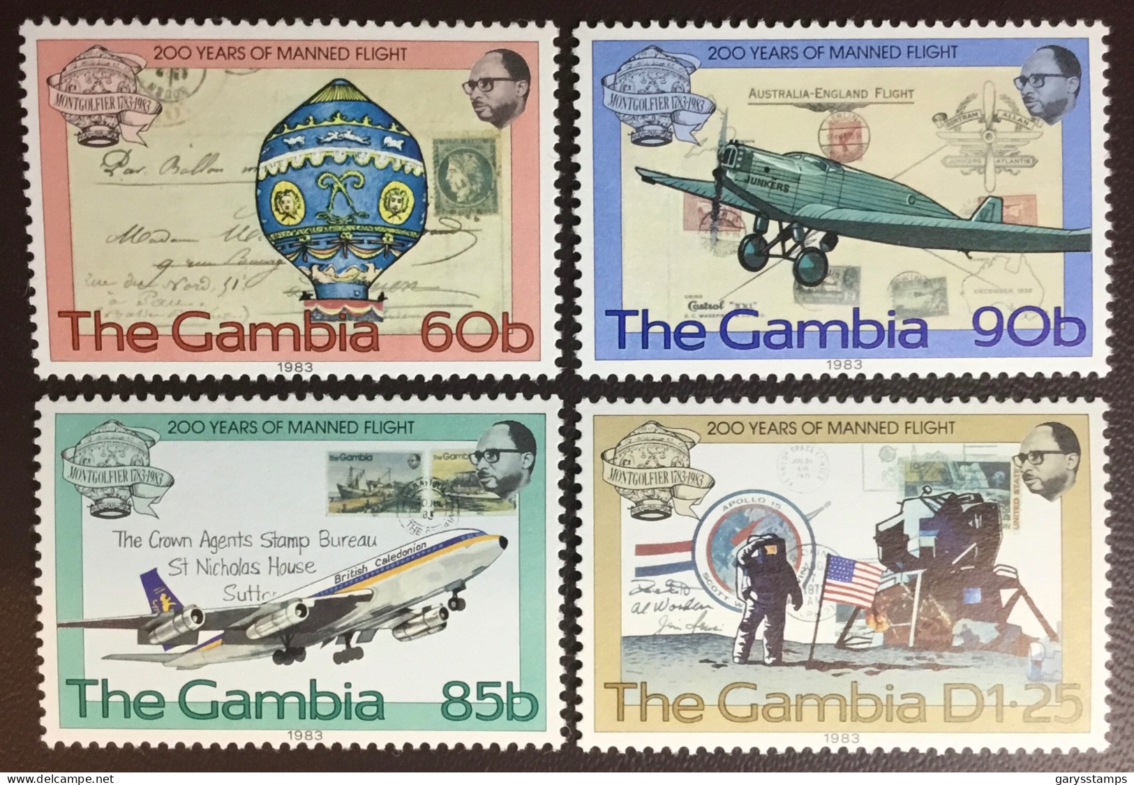 Gambia 1983 Manned Flight Anniversary MNH - Gambia (1965-...)