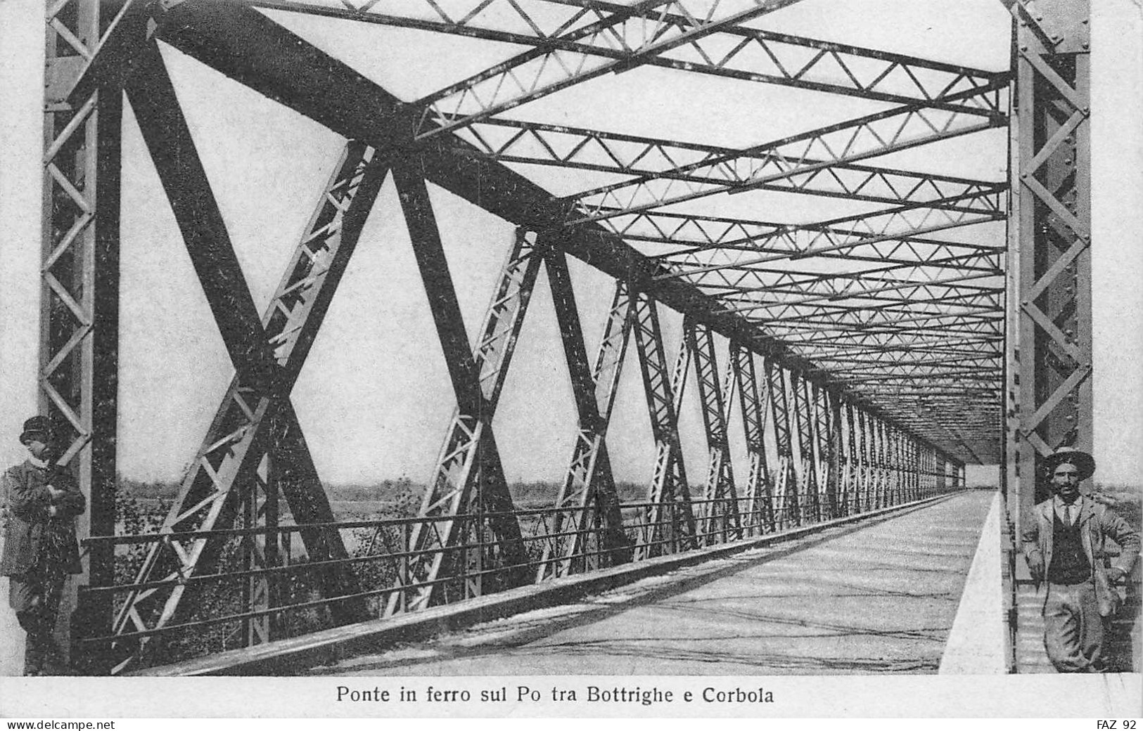 Ponte In Ferro Sul Po Tra Bottrighe E Corbola - Rovigo