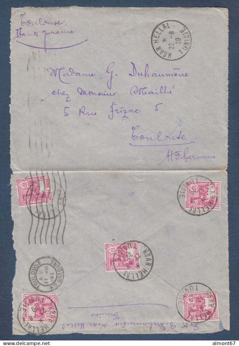 Lettre De KSAR  HELLAL  1929 - Storia Postale