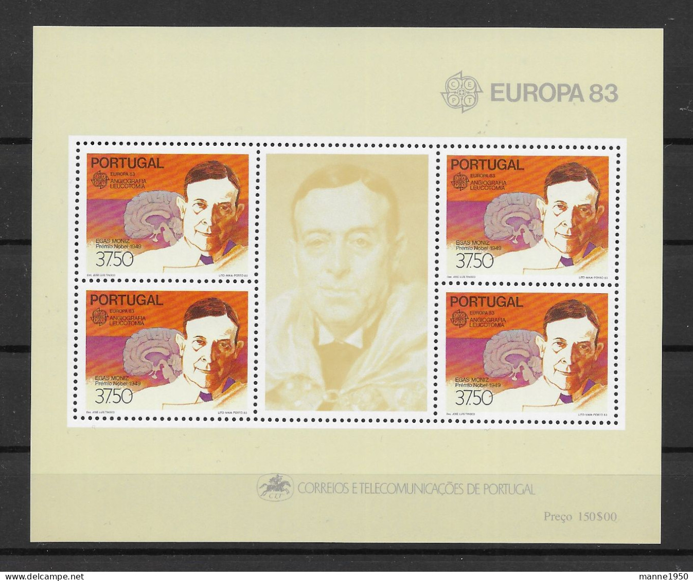 Portugal 1983 Europa/Cept Block 40 Postfrisch - Blocks & Sheetlets