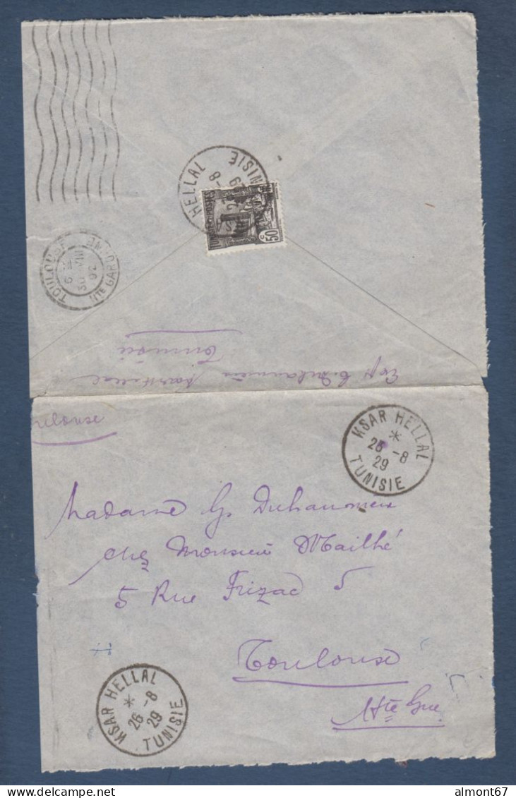 Lettre De KSAR  HELLAL  1929 - Covers & Documents