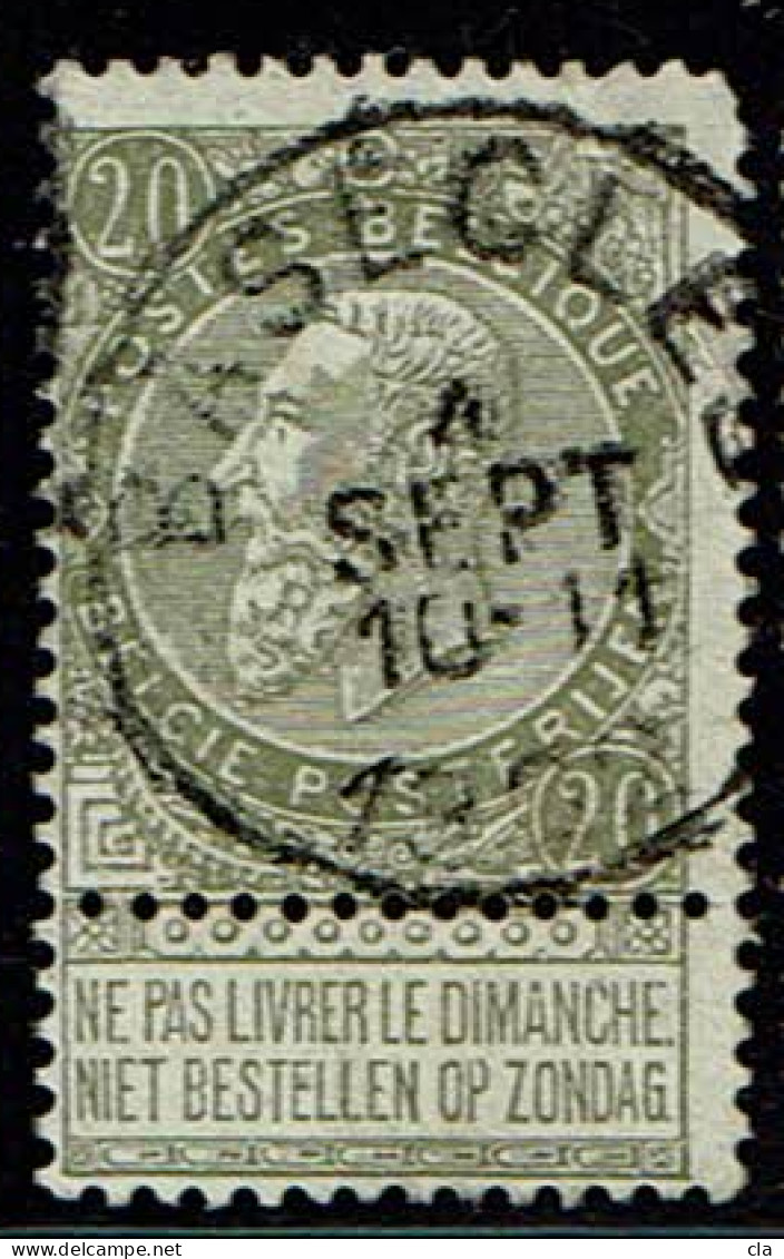 59 Obl  Basécles  + 4 - 1893-1900 Fine Barbe