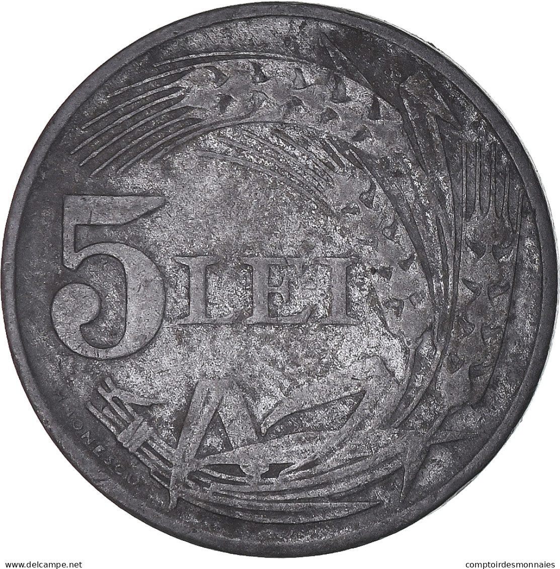 Monnaie, Roumanie, 5 Lei, 1942 - Rumania