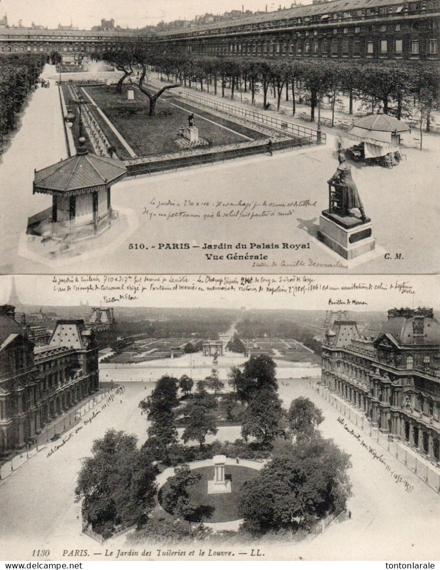 PARIS - PARC ET JARDINS  - LOT DE SEIZE CPA Et UNE CPSM Et 1 CP - Parques, Jardines