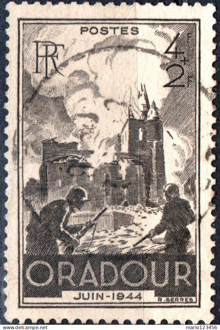 FRANCIA, FRANCE, TURISMO, 4 + 2 Fr., 1945, FRANCOBOLLI USATI Yt:FR 742, Mi:FR 734, Scott:FR B195 (0,60) - Used Stamps