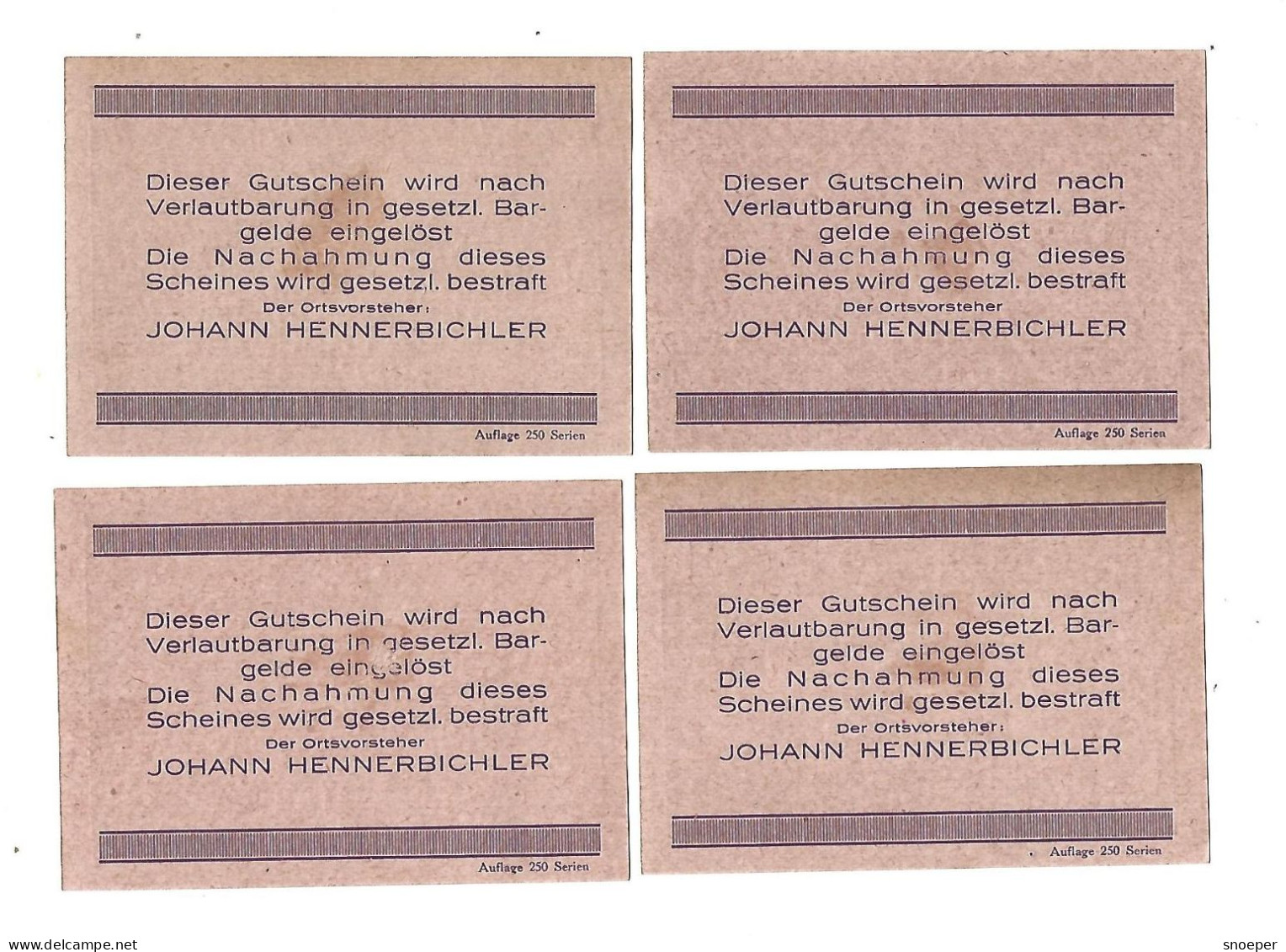 **Austria Notgeld  Schonberg  Serie Compleet  968.2g  Aufl 250  Cat Val 44 Euro - Oostenrijk