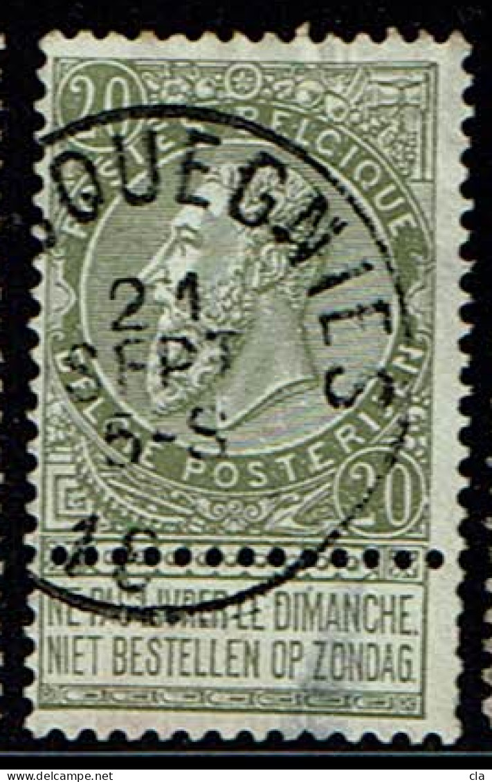 59 Obl  Bracquegnies  + 4 - 1893-1900 Fijne Baard