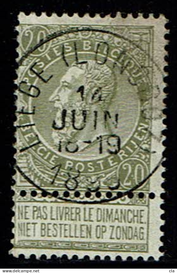 59 Obl  Liège (Longdoz) - 1893-1900 Fine Barbe