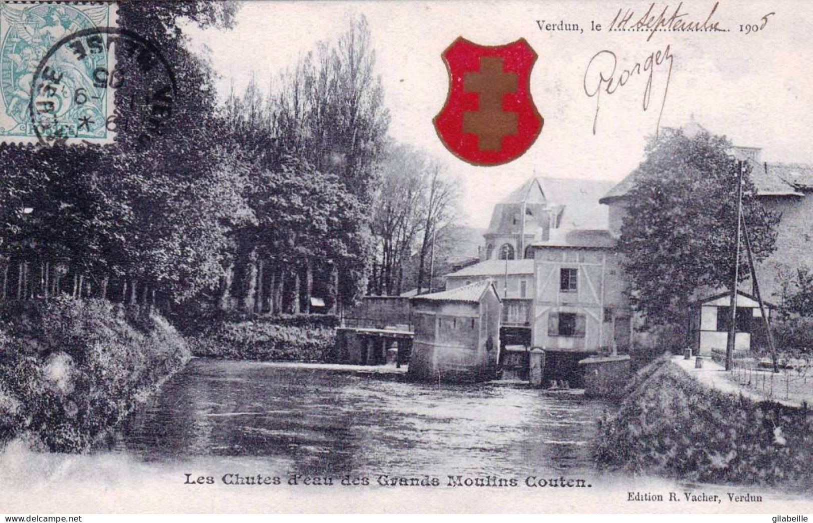 55 - Meuse -  VERDUN -  La Chute D'eau Des Grands Moulins Couten - Verdun