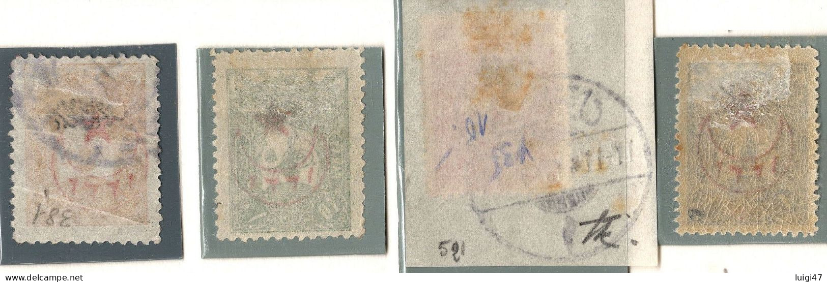 1916 - Impero Ottomano N° 381-382-383-384 - Gebraucht