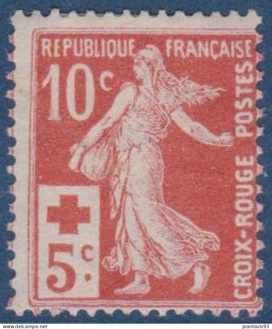 FRANCE - 147  SEMEUSE CROIX ROUGE NEUF AVEC CHARNIERE PROPRE COTE 40 EUR - Unused Stamps